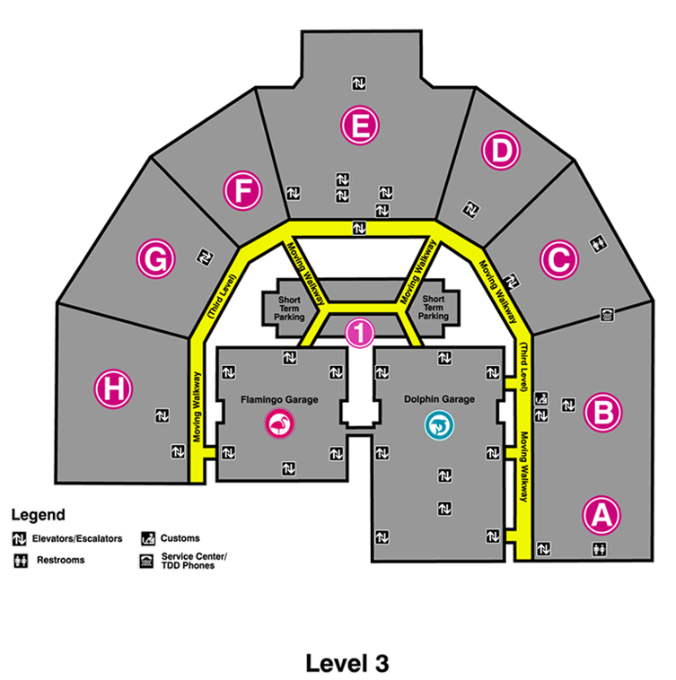 Miami International Airport Terminal Maps | Miami International Airport